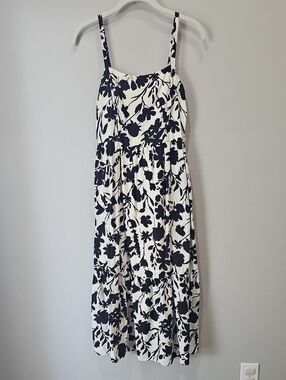 Evereve Black and White Floral Maxi Dress